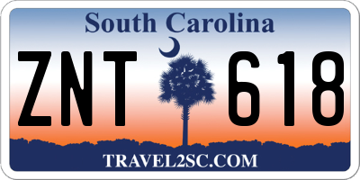 SC license plate ZNT618