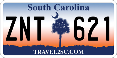 SC license plate ZNT621