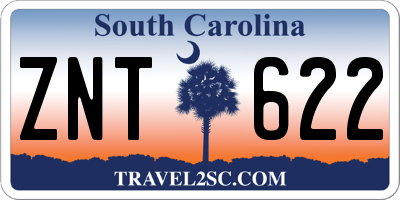 SC license plate ZNT622