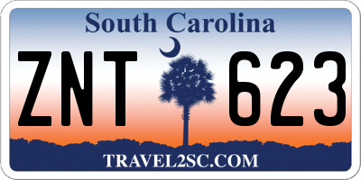 SC license plate ZNT623