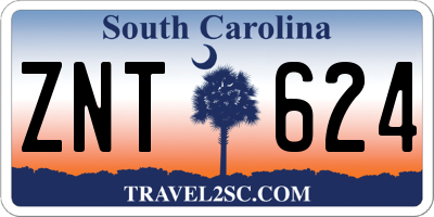 SC license plate ZNT624