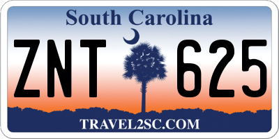 SC license plate ZNT625