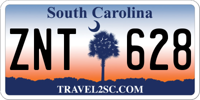 SC license plate ZNT628