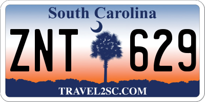 SC license plate ZNT629