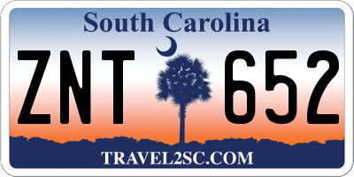 SC license plate ZNT652