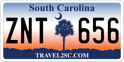 SC license plate ZNT656