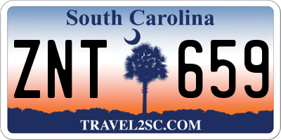 SC license plate ZNT659