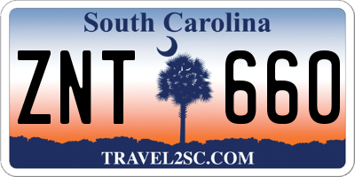 SC license plate ZNT660