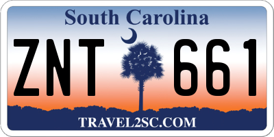 SC license plate ZNT661