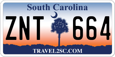 SC license plate ZNT664