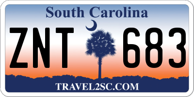 SC license plate ZNT683