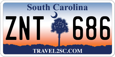 SC license plate ZNT686