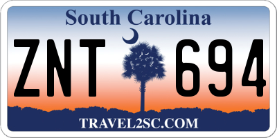 SC license plate ZNT694