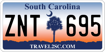 SC license plate ZNT695