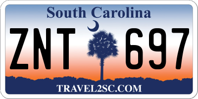 SC license plate ZNT697