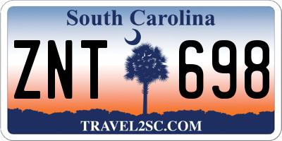 SC license plate ZNT698
