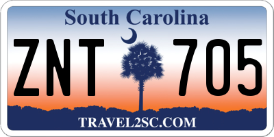 SC license plate ZNT705