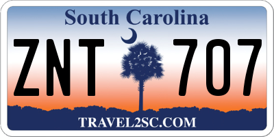 SC license plate ZNT707