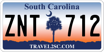SC license plate ZNT712