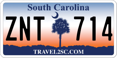 SC license plate ZNT714