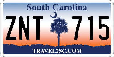SC license plate ZNT715