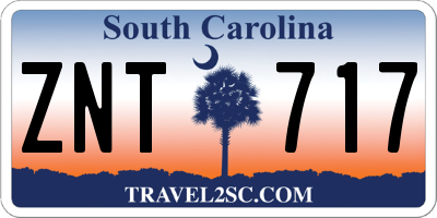 SC license plate ZNT717