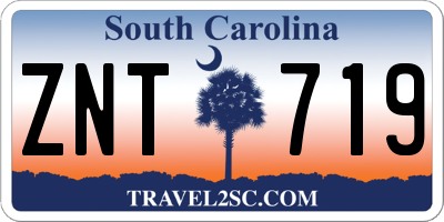 SC license plate ZNT719