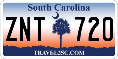 SC license plate ZNT720