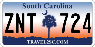 SC license plate ZNT724