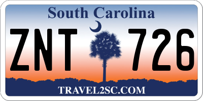 SC license plate ZNT726