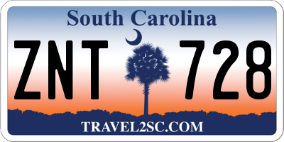 SC license plate ZNT728
