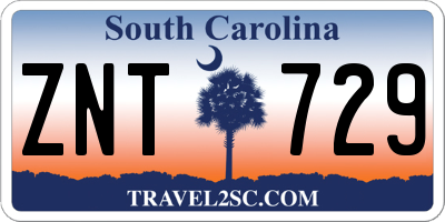 SC license plate ZNT729