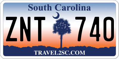 SC license plate ZNT740