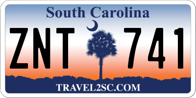 SC license plate ZNT741