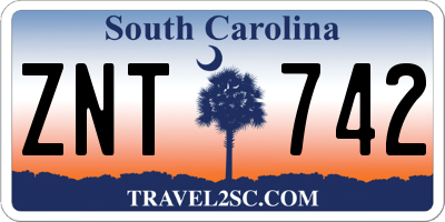 SC license plate ZNT742