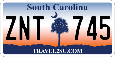 SC license plate ZNT745