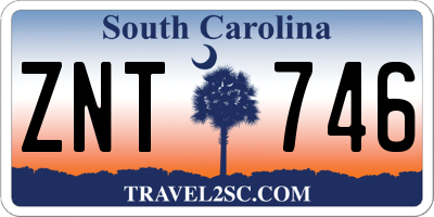 SC license plate ZNT746