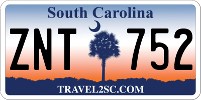 SC license plate ZNT752