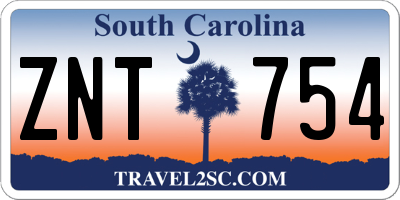 SC license plate ZNT754