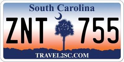 SC license plate ZNT755