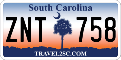 SC license plate ZNT758