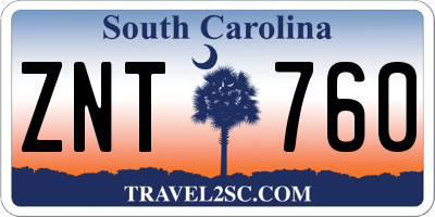 SC license plate ZNT760