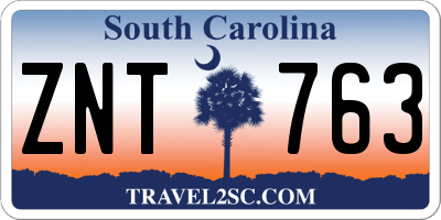 SC license plate ZNT763