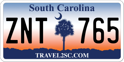 SC license plate ZNT765