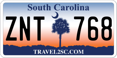 SC license plate ZNT768