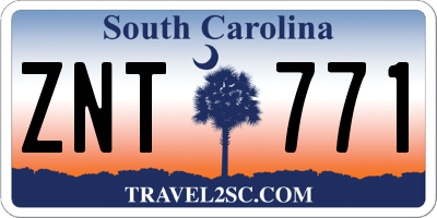 SC license plate ZNT771