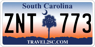 SC license plate ZNT773