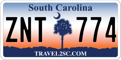 SC license plate ZNT774