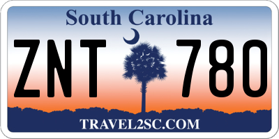 SC license plate ZNT780
