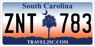 SC license plate ZNT783